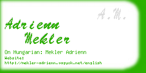 adrienn mekler business card